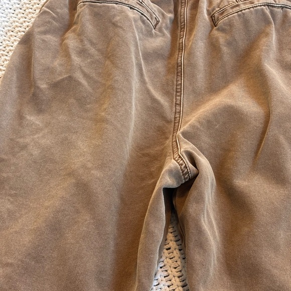 Free the people button fly ankle pleated pants/Brown high-waisted /drawstring /S - Picture 8 of 16